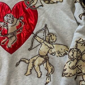 Queen of Sparkles Vintage Cupid Sweatshirt
